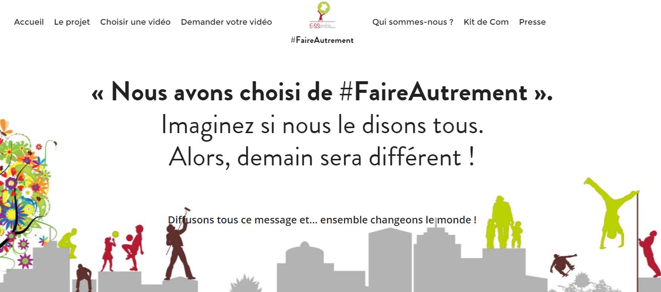 Logo Découvrez la campagne #FaireAutrement, et rejoignez ceux qui veulent changer le monde !