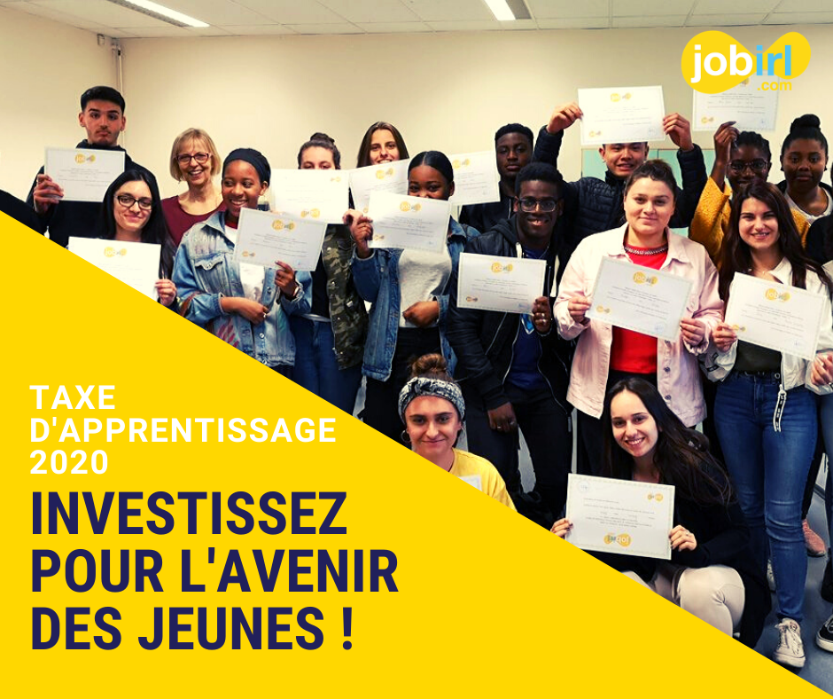 Logo Investissez pour l’avenir des jeunes grâce à votre taxe d’apprentissage 2020 !