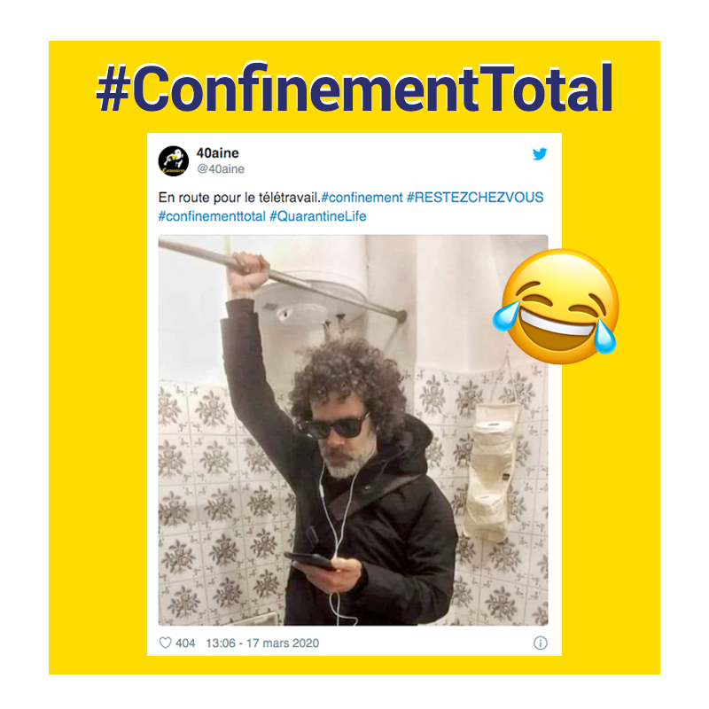 Logo Top 15 des tweets spécial #ConfinementTotal, ou quand la quarantaine stimule votre créativité !