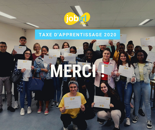 Logo Taxe d’apprentissage JobIRL 2020 : merci aux entreprises qui investissent pour l’avenir des jeunes !