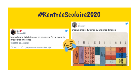 Logo Rentrée scolaire 2020 : Les 6 pires scénarios en tweets