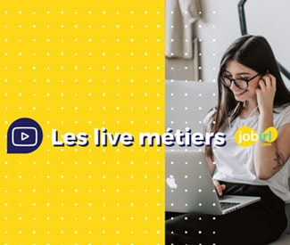 Logo Live métiers JobIRL : découvrir des métiers à distance et échanger en direct avec des pros !