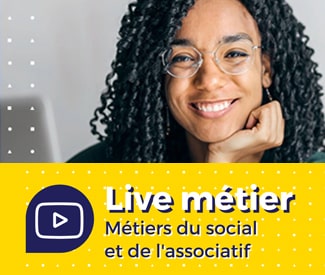 Logo Métiers du social et de l’associatif : live vidéo