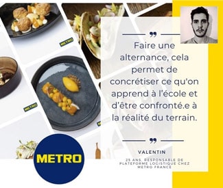 Logo 24h avec … Valentin, 25 ans, responsable de plateforme logistique chez METRO