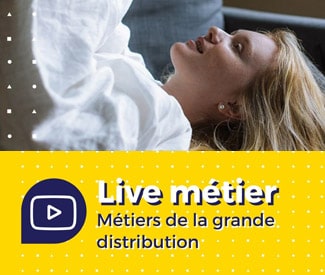 Logo Métiers de la grande distribution : live vidéo