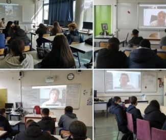 Logo Happy JobIRL inédit : quand 150 jeunes échangent en visio avec des pros depuis le lycée Georges Braque d’Argenteuil