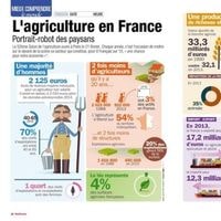 Découvre en infographie l'agriculture en France