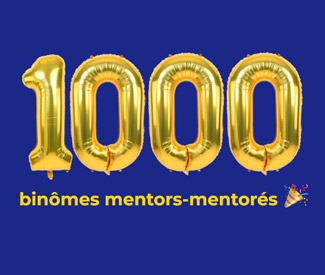Logo JobIRL fête le 1000ème binôme de son programme de e-mentorat